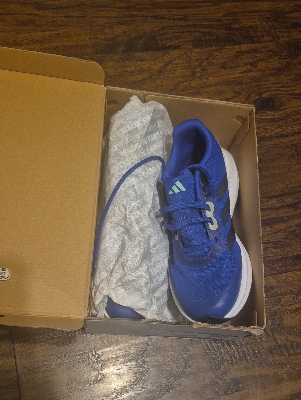 adidas Youth Royal Blue and Black Running Sneakers
